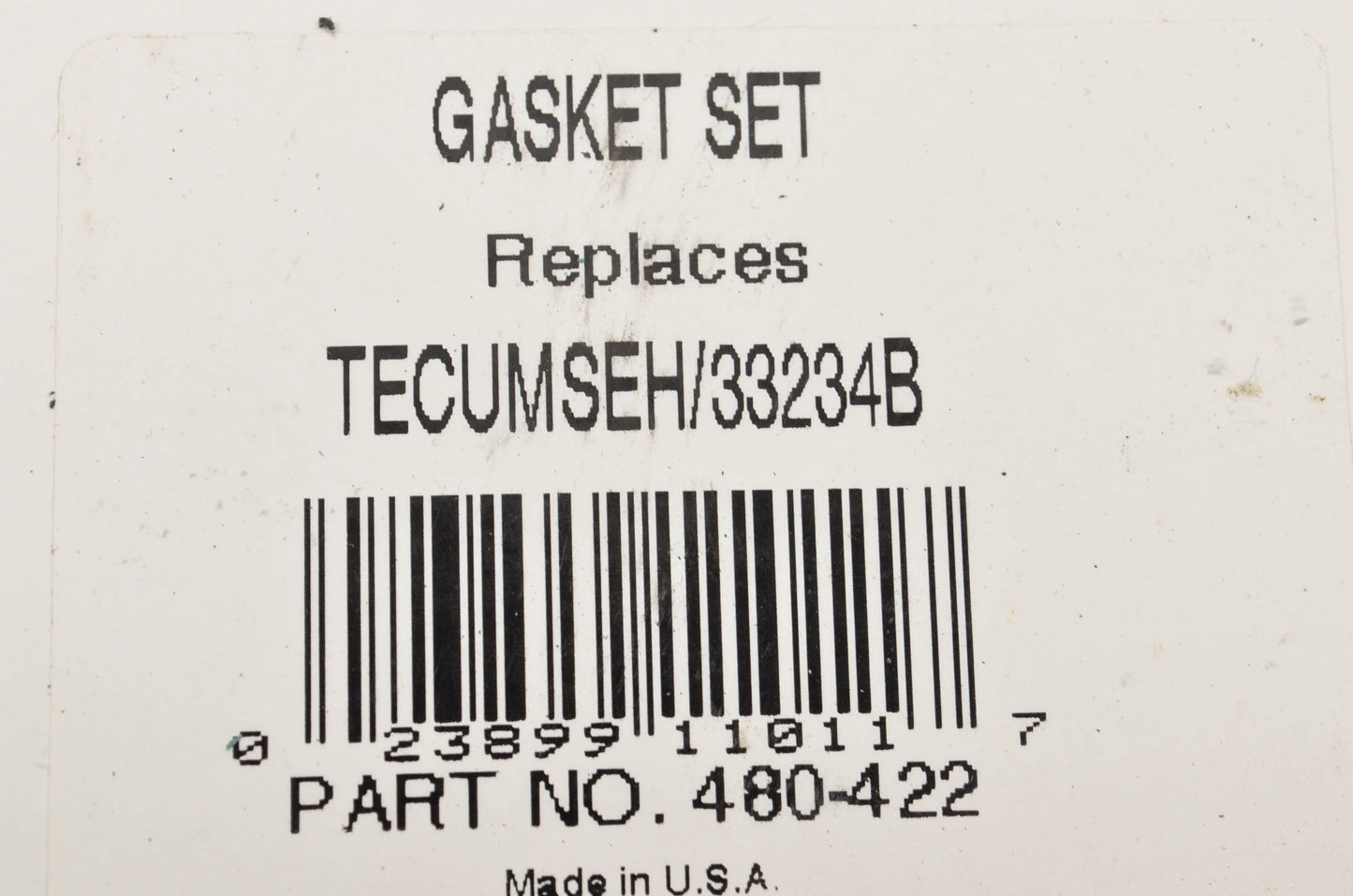 Stens 480-422 Gasket Kit Tecumseh 33234B NOS