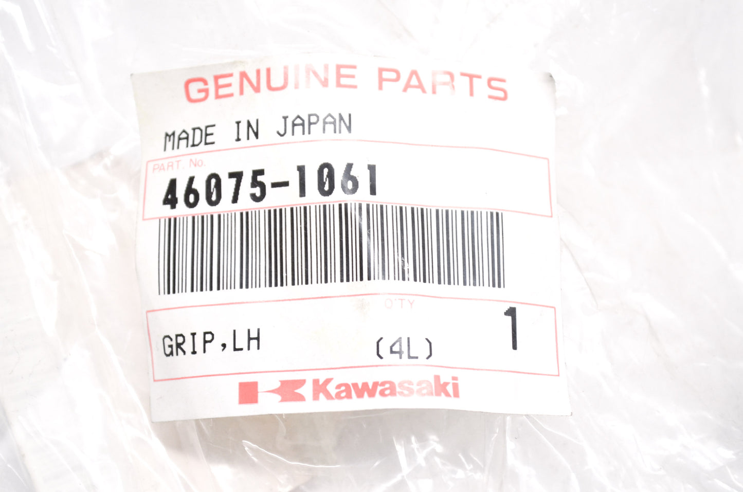OEM Kawasaki 46075-1061 Left Hand Grip NOS