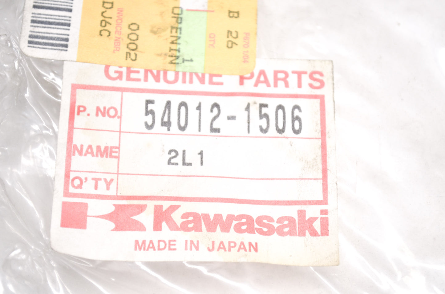 OEM Kawasaki 54012-1506 Opening Throttle Cable NOS