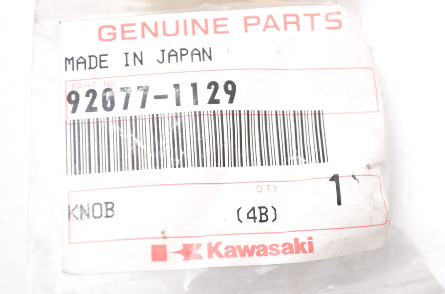 OEM Kawasaki 92077-1129 Knob NOS