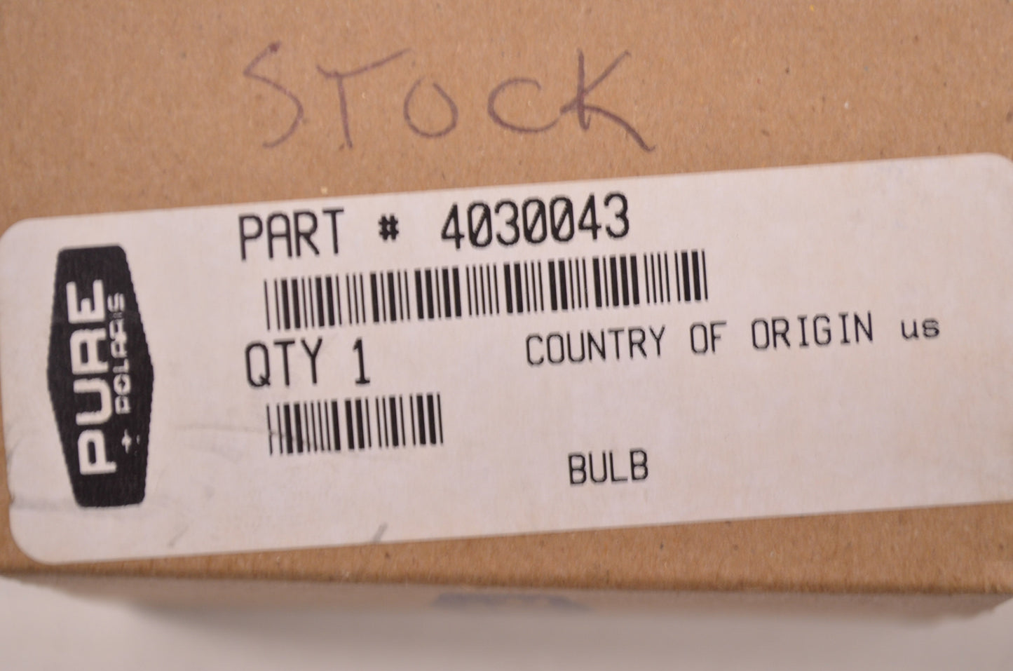 OEM Polaris 4030043 Bulb NOS