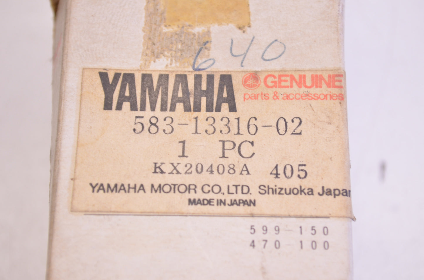 OEM Yamaha 583-13316-02-00 Pump Cover NOS