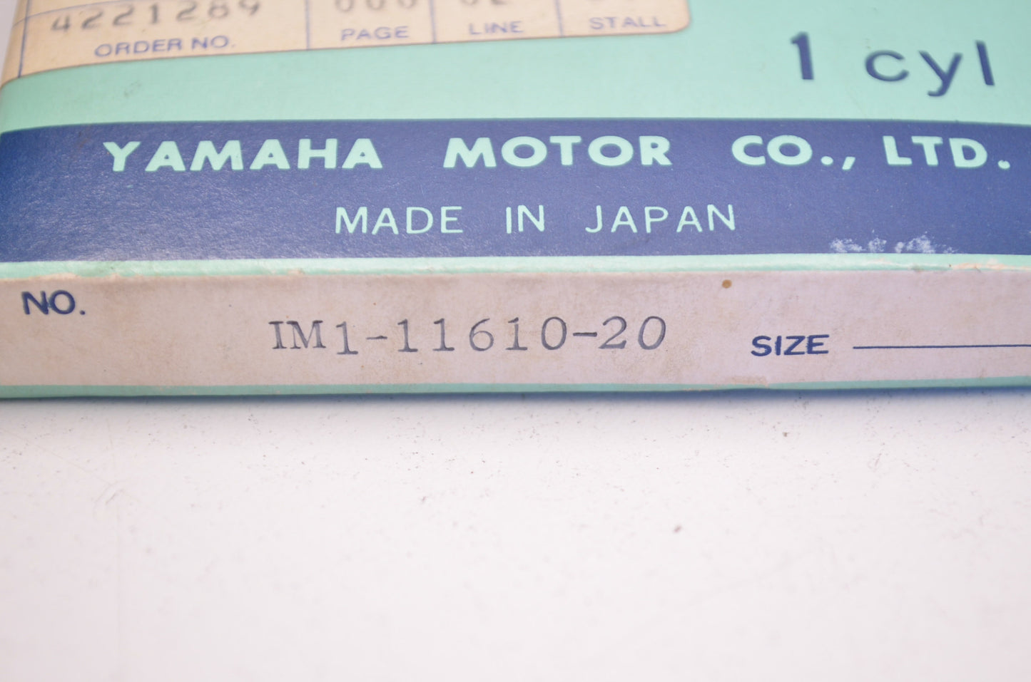 OEM Yamaha 1M1-11610-20-00 Piston Ring Set NOS