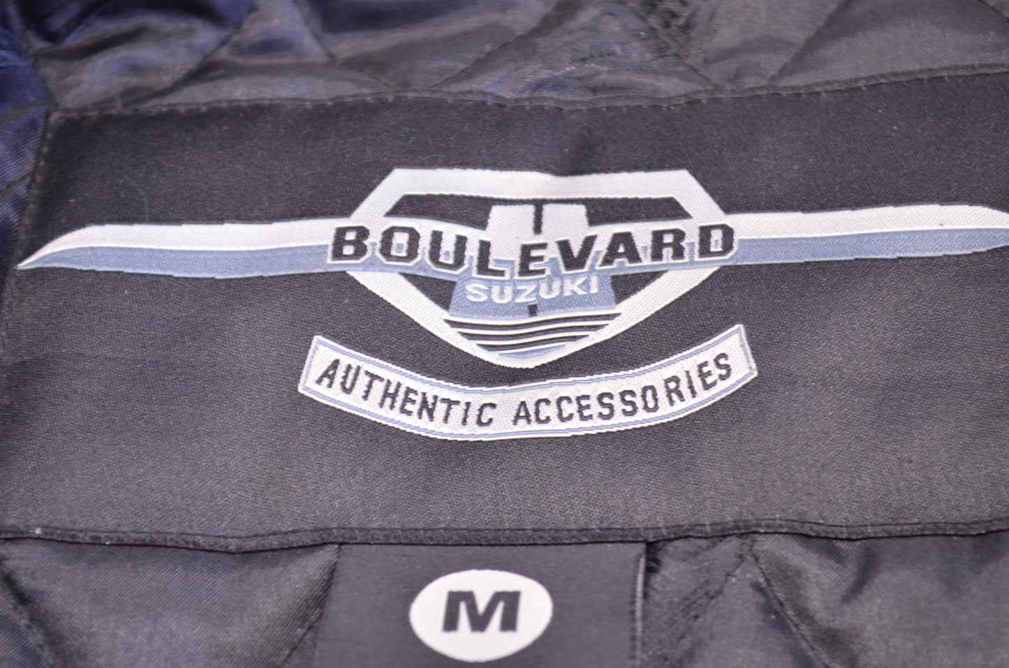 New OEM Suzuki Boulevard Leather Motorcycle Jacket w/ Armor Size Medium NOS