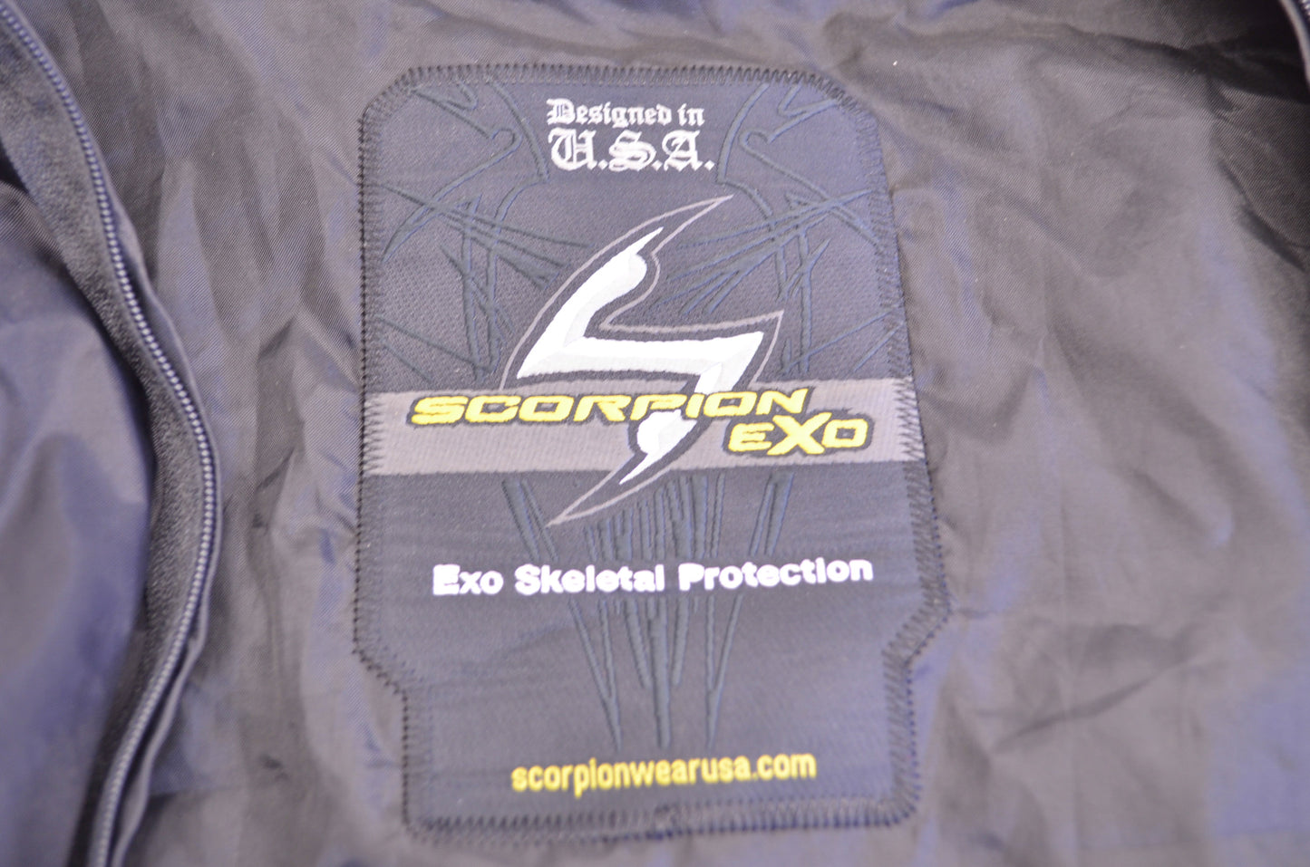 New Scorpion Exo Black Polyester Jacket Liner Extra Large XL NOS