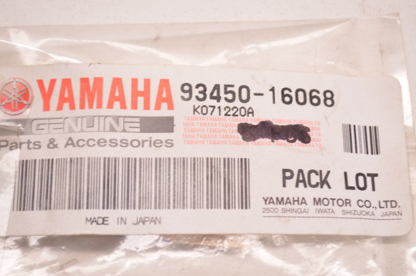 OEM Yamaha 93450-16068-00 Inner Circlip Qty 2 NOS