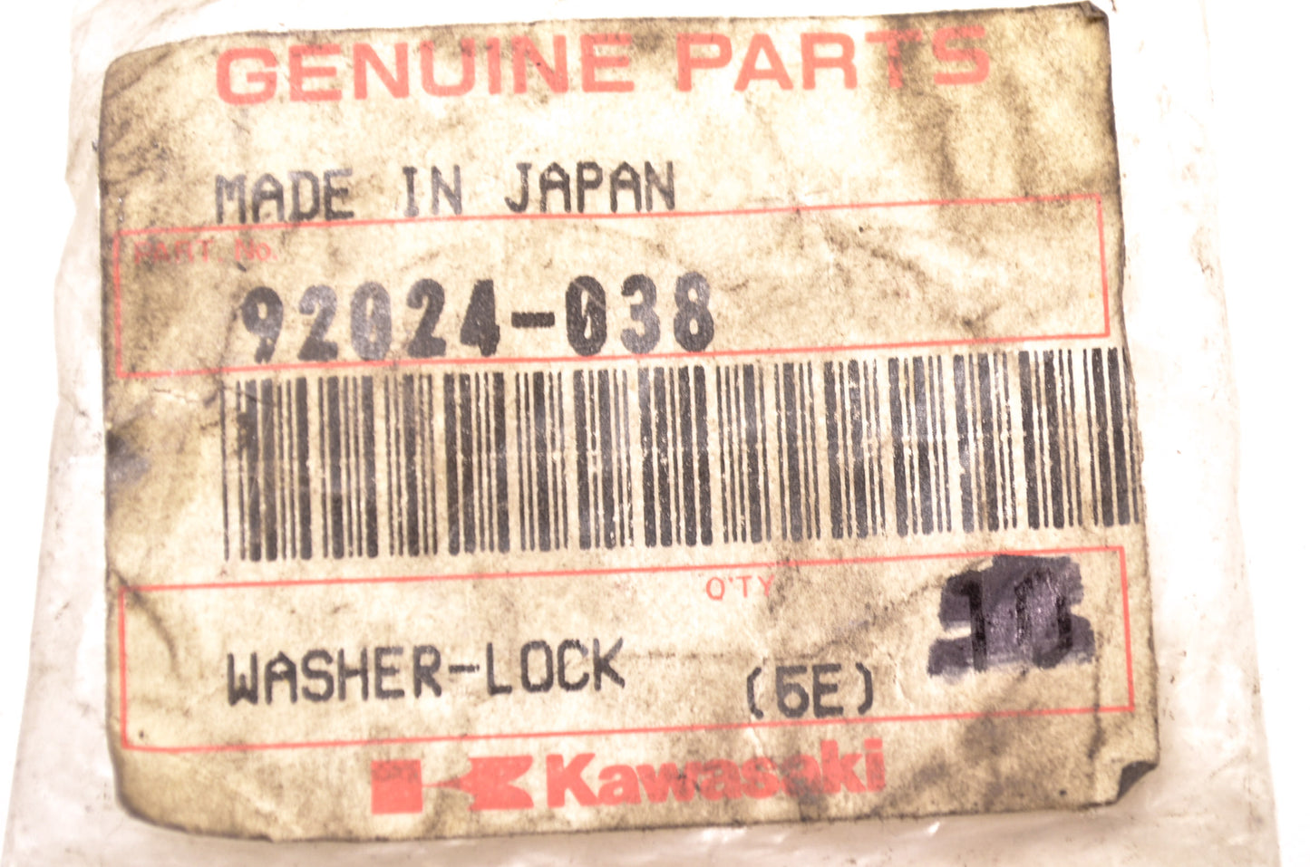 New OEM Kawasaki 92024-038 Lock Washer NOS