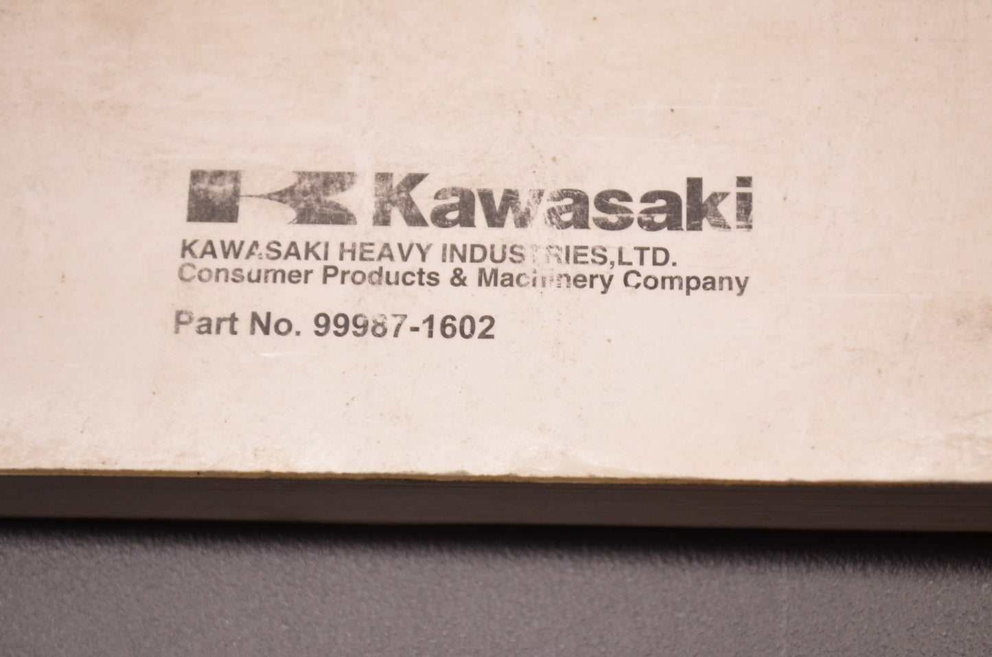 OEM Kawasaki 99987-1602 Owner's Manual VN1700A/B