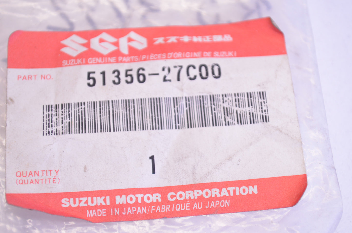 OEM Suzuki 51356-27C00 Stem Head Washer NOS