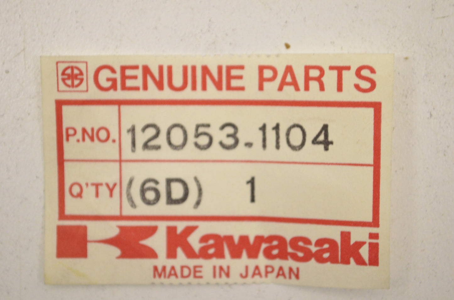 OEM Kawasaki 12053-1104 Rear Chain Guide NOS
