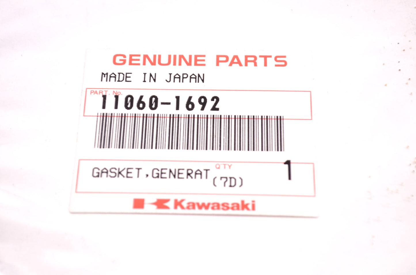 OEM Kawasaki 11060-1692 Generator Case Gasket NOS