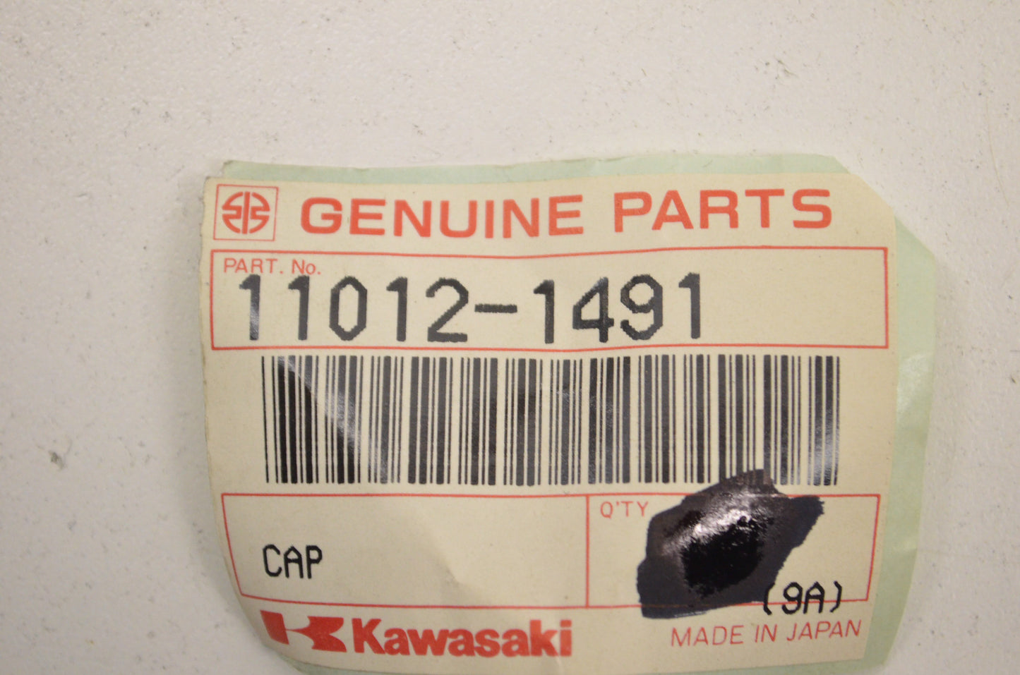 OEM Kawasaki 11012-1491 Cap Qty 2 NOS