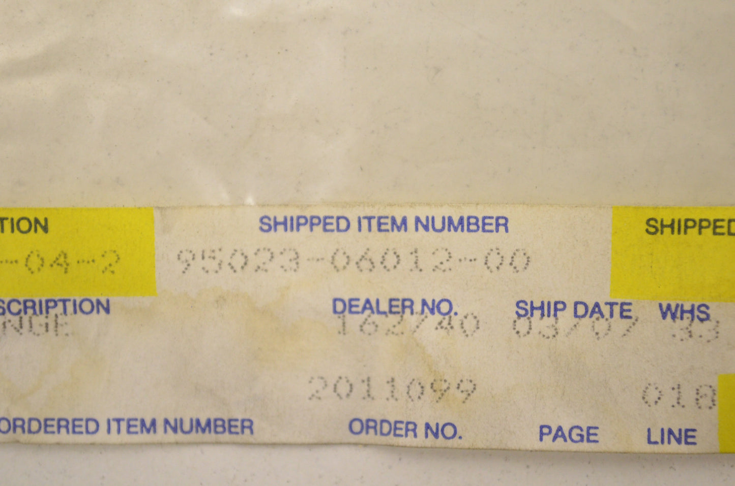 New OEM Yamaha Flange Bolt Qty 3 NOS
