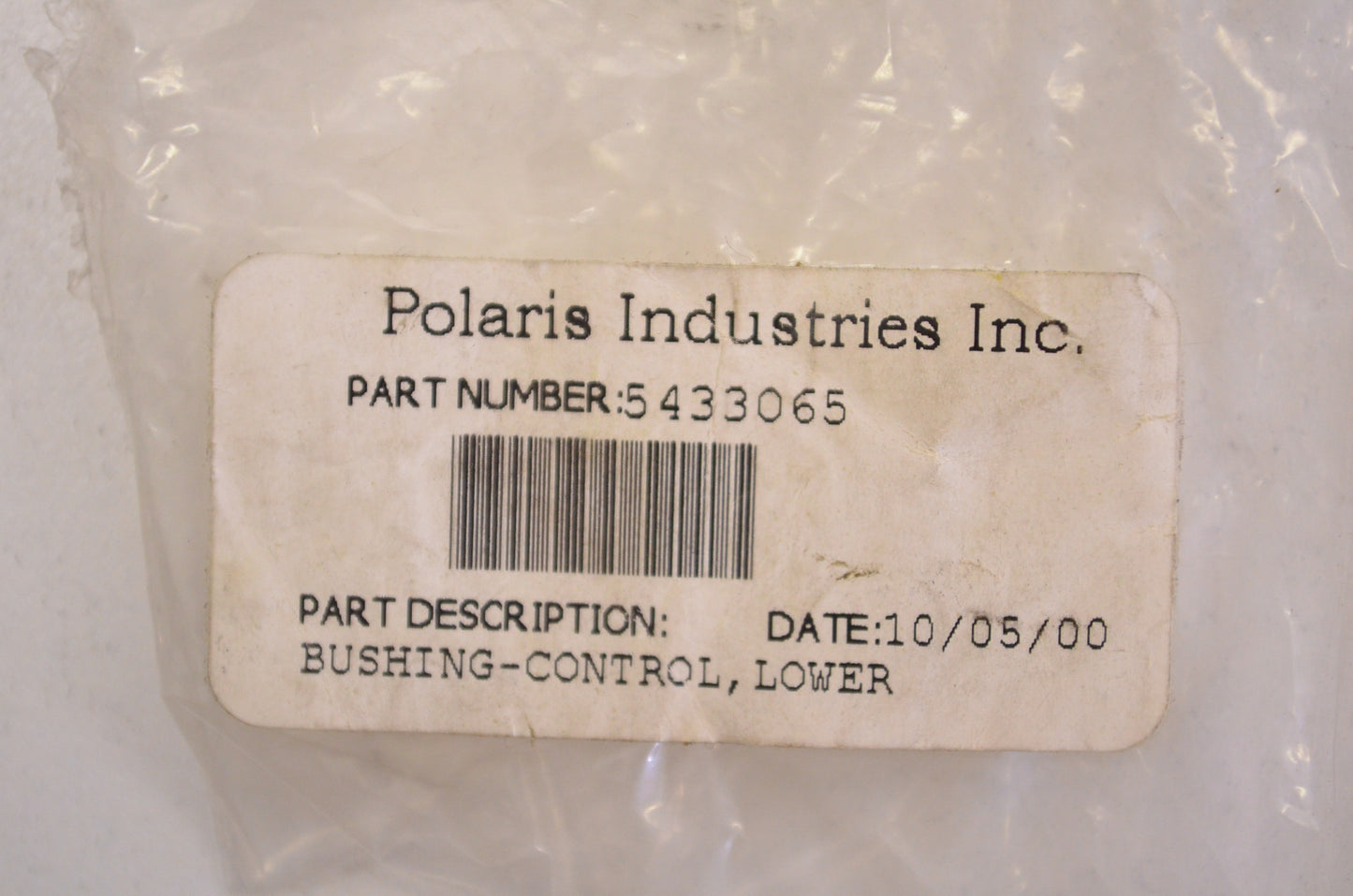 OEM Polaris 5433065 Black Lower Control Bushing NOS