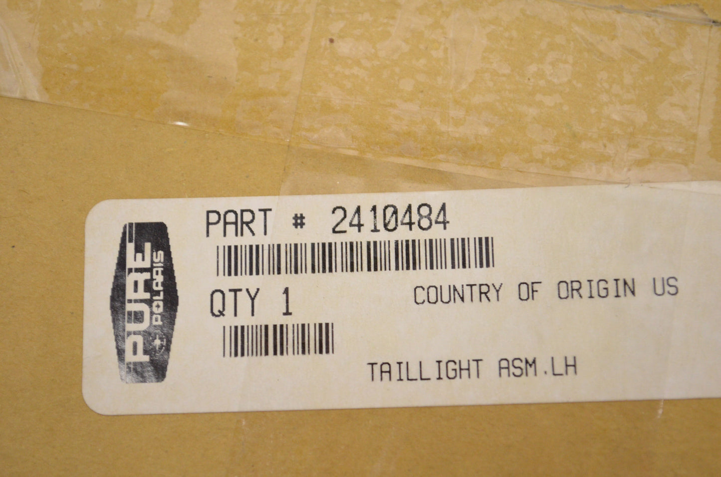 Left Hand Tail Light Assembly NOS