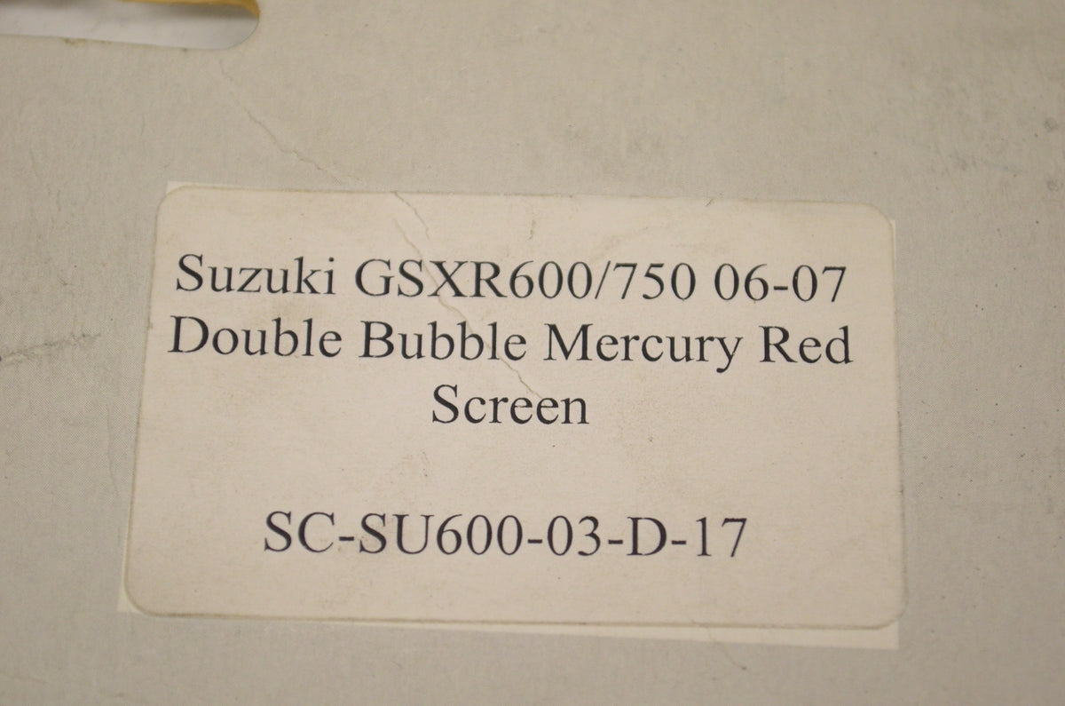 TechnaFlo SC-SU600-03-D-17, 202077 Suzuki Double Bubble Mercury Red Windscreen N