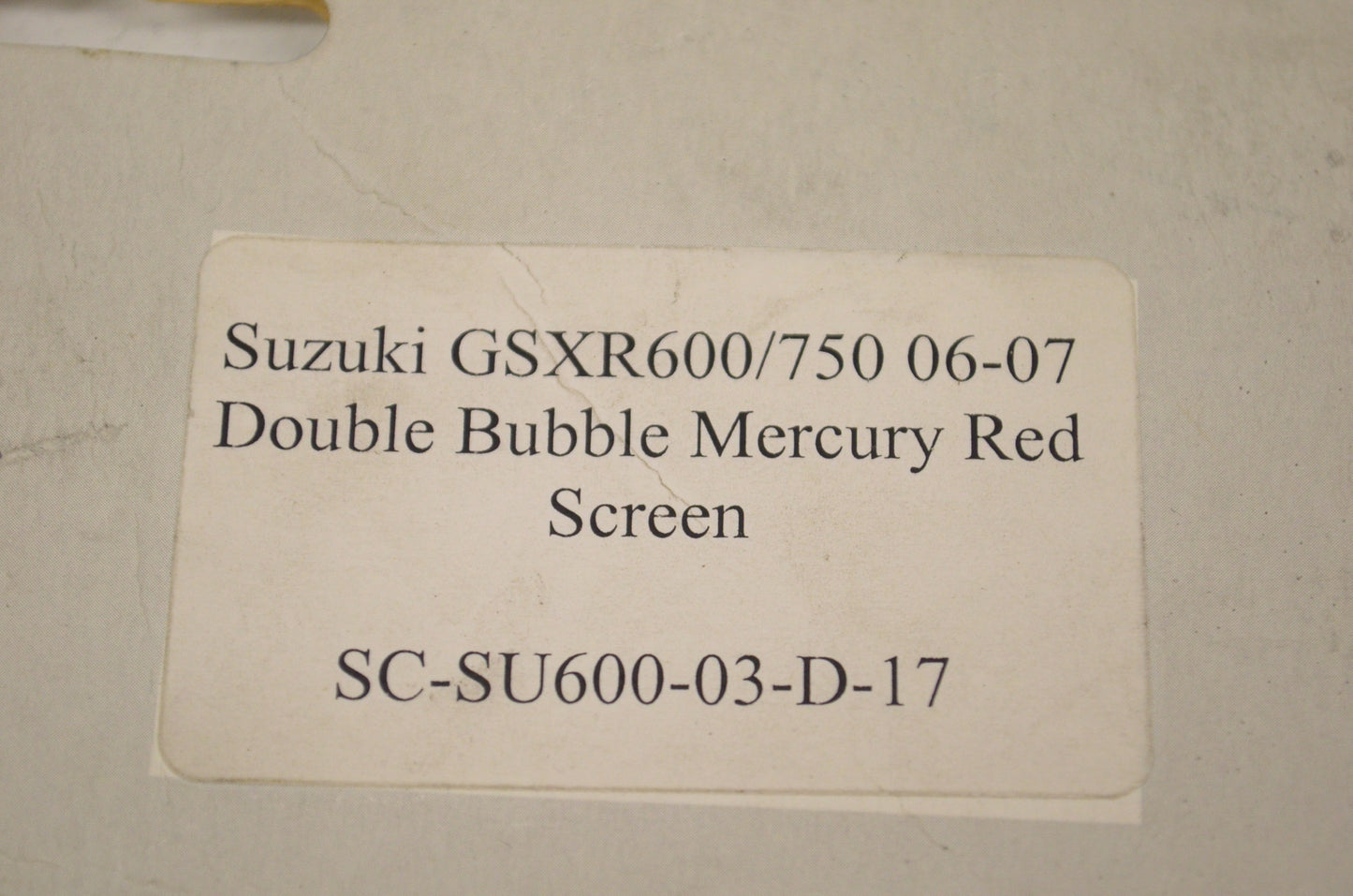 TechnaFlo SC-SU600-03-D-17, 202077 Suzuki Double Bubble Mercury Red Windscreen N