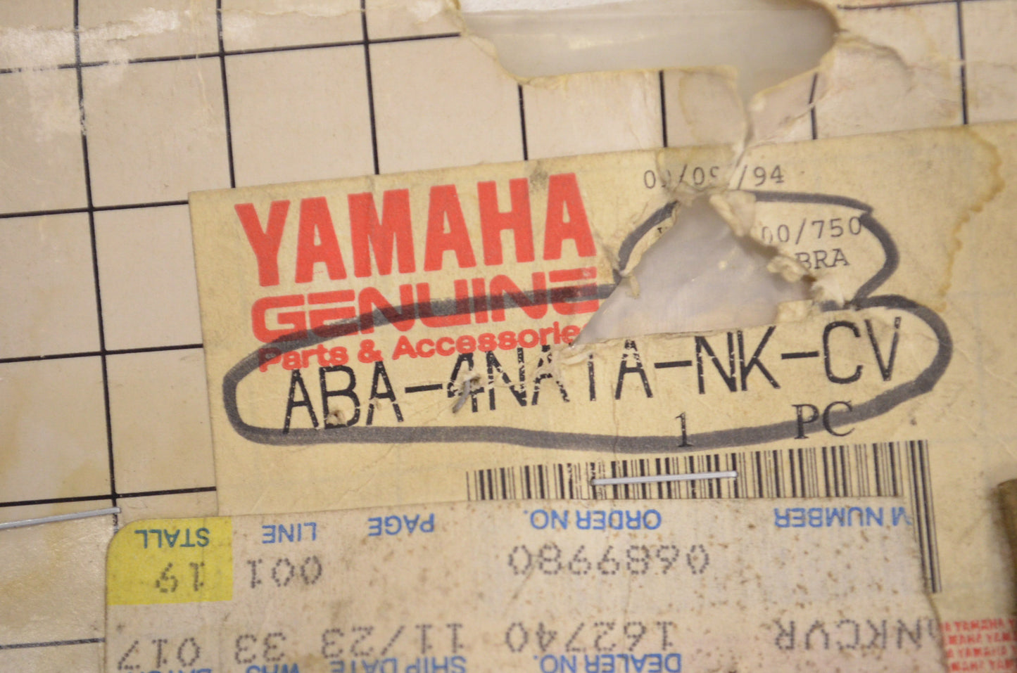 OEM Yamaha ABA-4NATA-NK-CV Fuel Tank Cover NOS