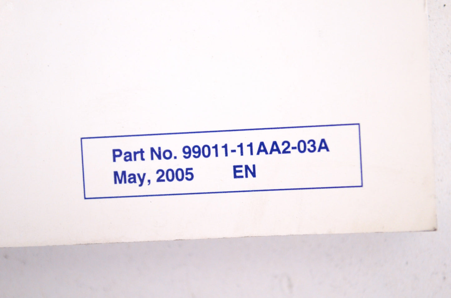 OEM Suzuki 99011-11AA2-03A Owner's Manual RM-Z250K6 2 NOS