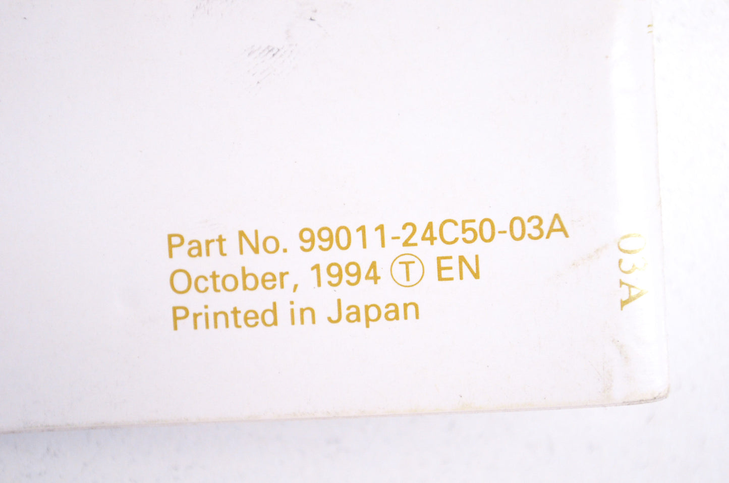 OEM Suzuki 99011-24C50-03A Owner's Manual