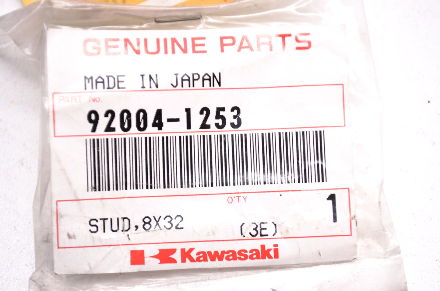 OEM Kawasaki 92004-1253 Stud 8X32 NOS