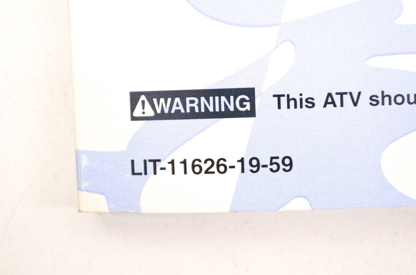 OEM Yamaha LIT-11626-19-59 YFM700RV RAPTOR 700 Owner's Manual