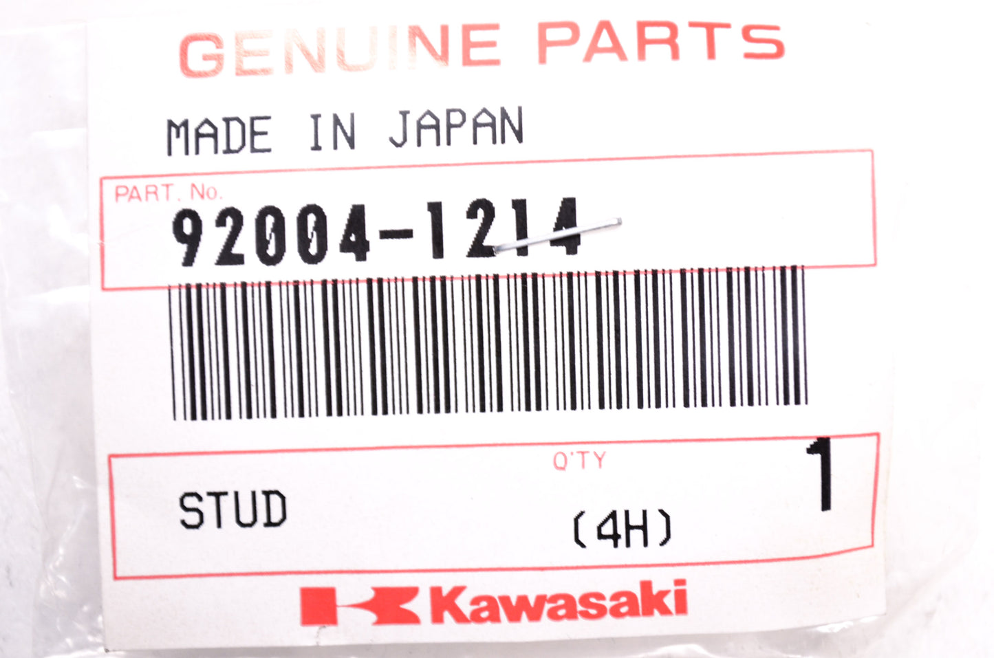 OEM Kawasaki 92004-1214 Stud NOS