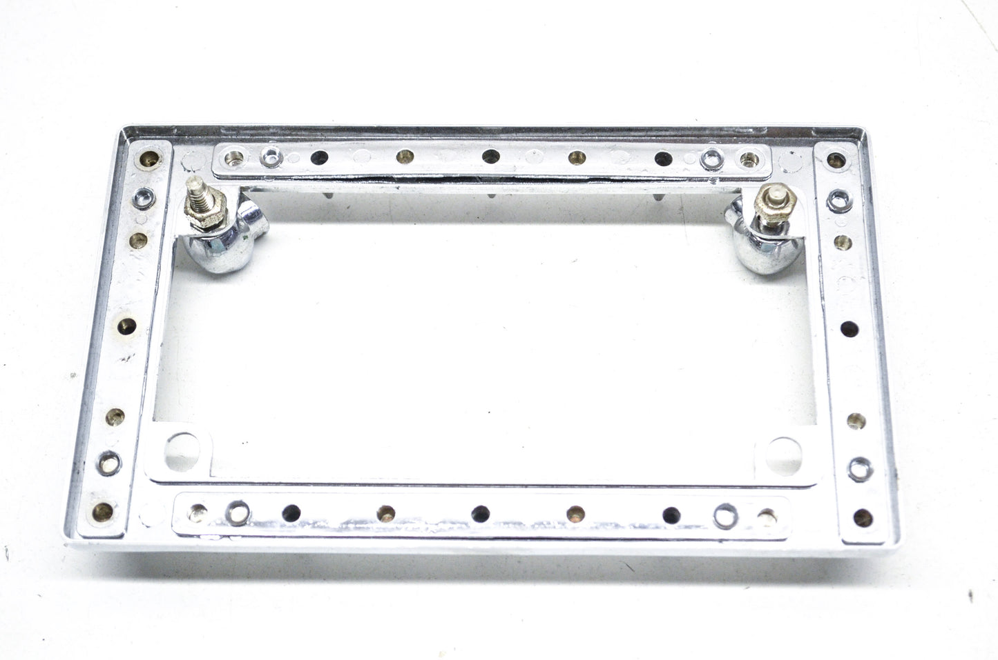 Spiked Skull Motorcycle License Plate Frame