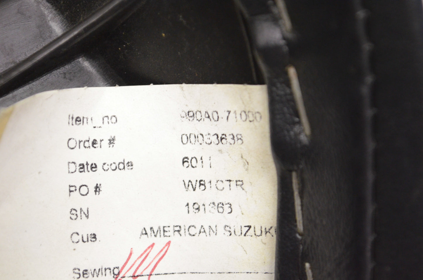 OEM Suzuki 08 C50 Stock Seat