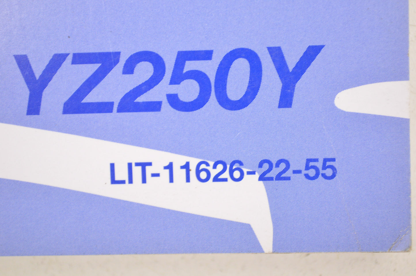 OEM Yamaha LIT-11626-22-55 Owner's Service Manual YZ250Y 2009 NOS