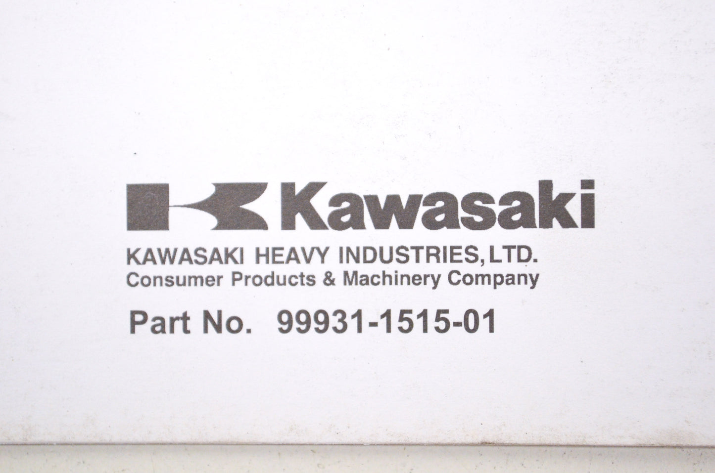 OEM Kawasaki 99931-1515-01 Recreation Utility Vehicle Assembly & Preparation Man