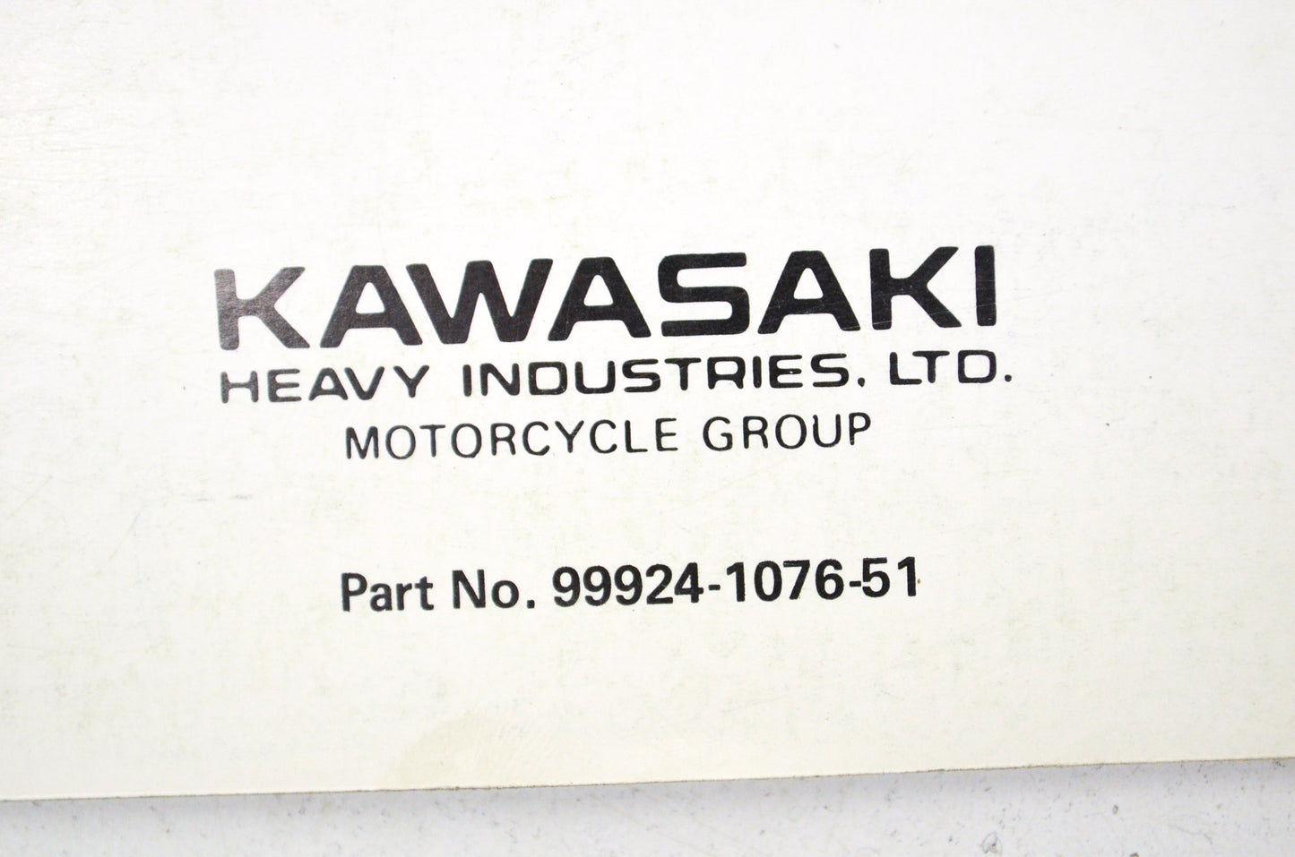 OEM Kawasaki 99924-1076-51 All Terrain Vehicle Service Manual Supplement KLF185