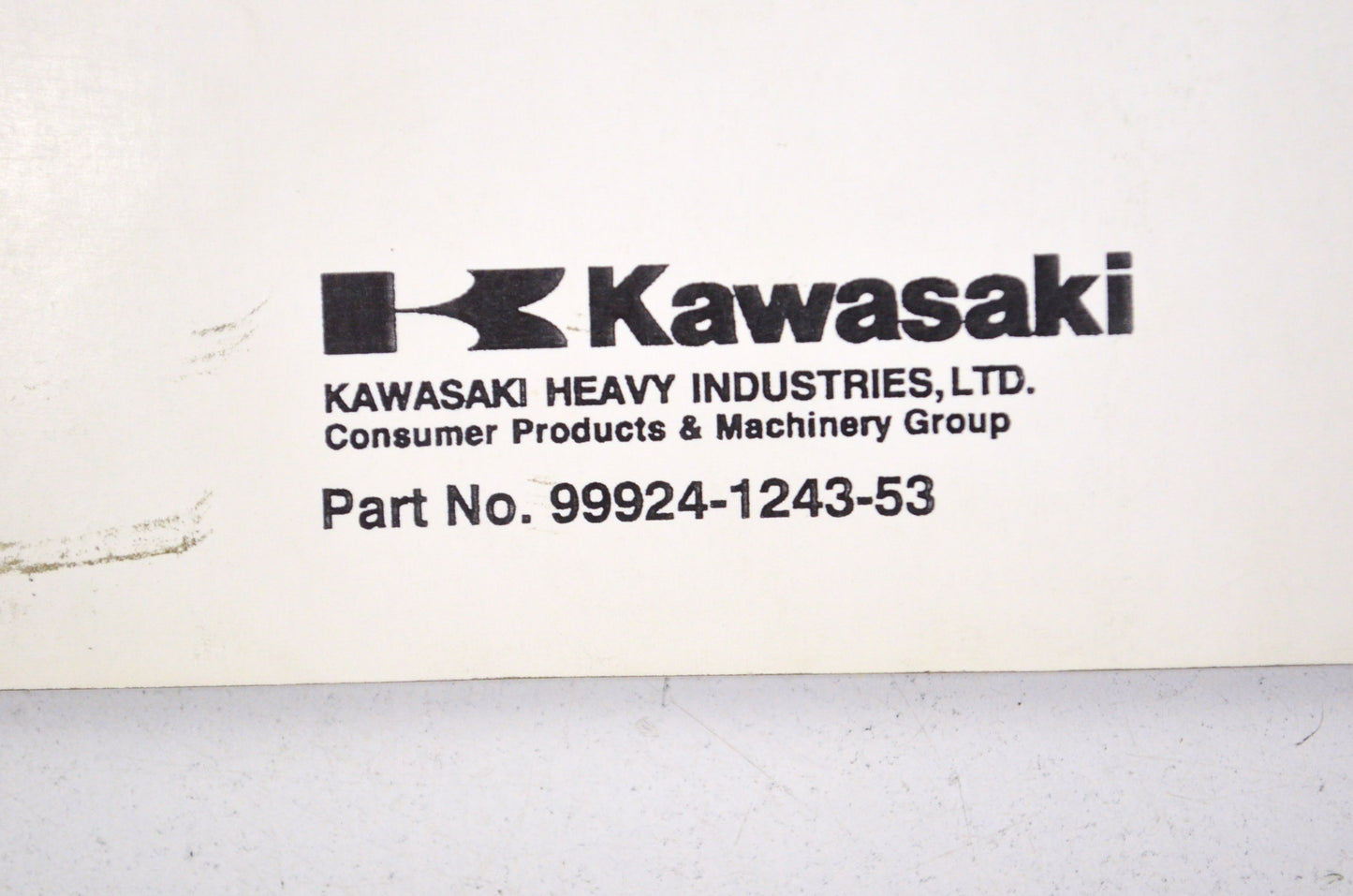 OEM Kawasaki 99924-1243-53 Service Manual Supplement KVF400 NOS