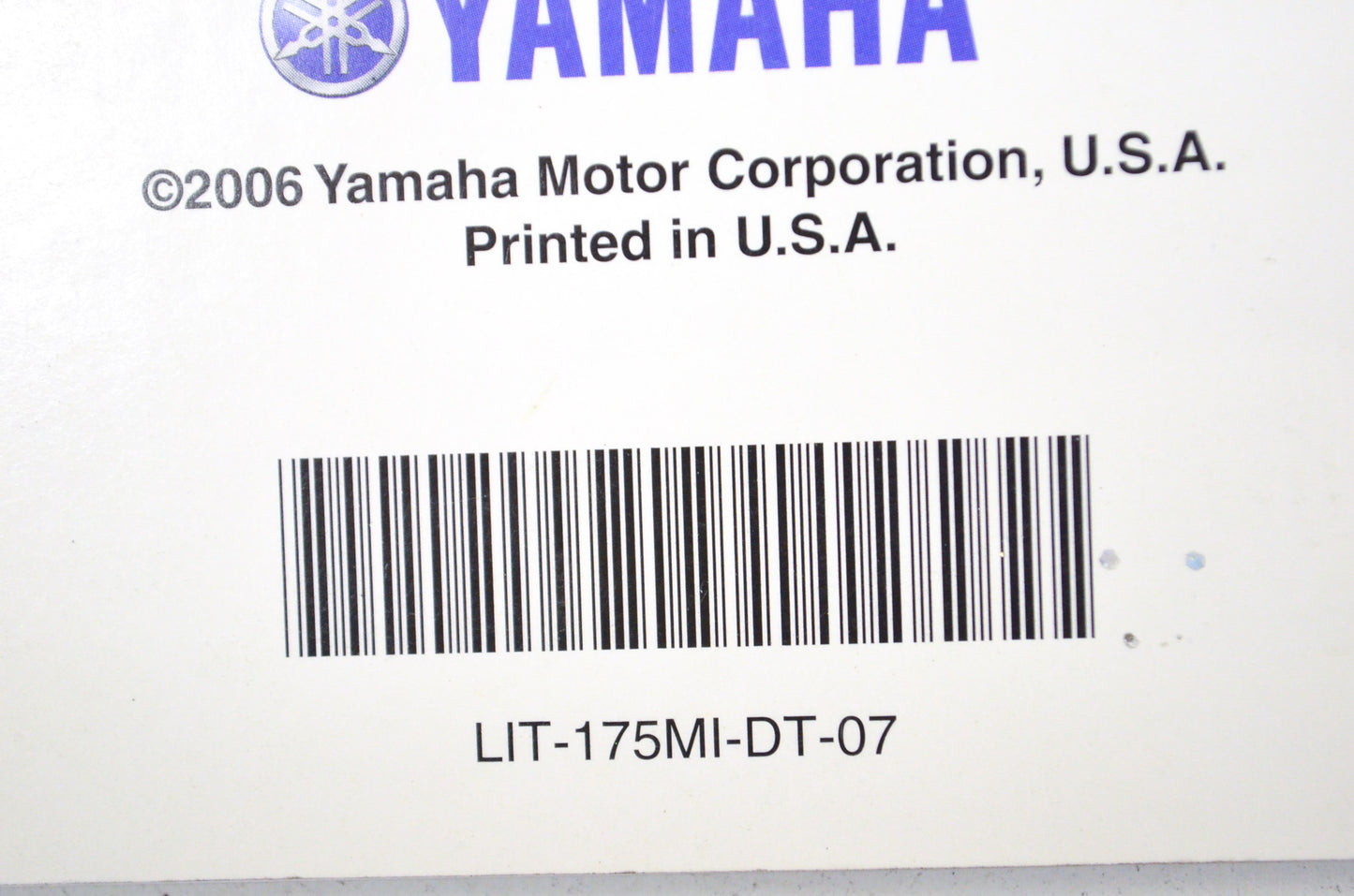 OEM Yamaha LIT-175MI-DT-07 Technical Update Manual 07 Off Road Motorcycle NOS