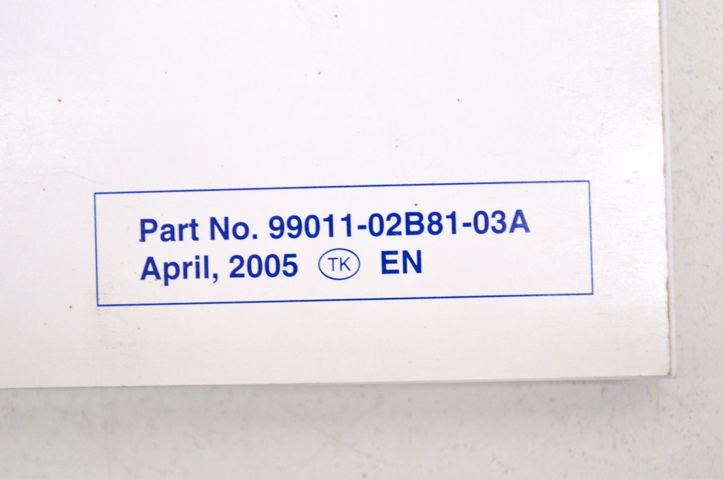 OEM Suzuki 99011-02B81-03A Owner's & Service Manual RM85/LK6 NOS