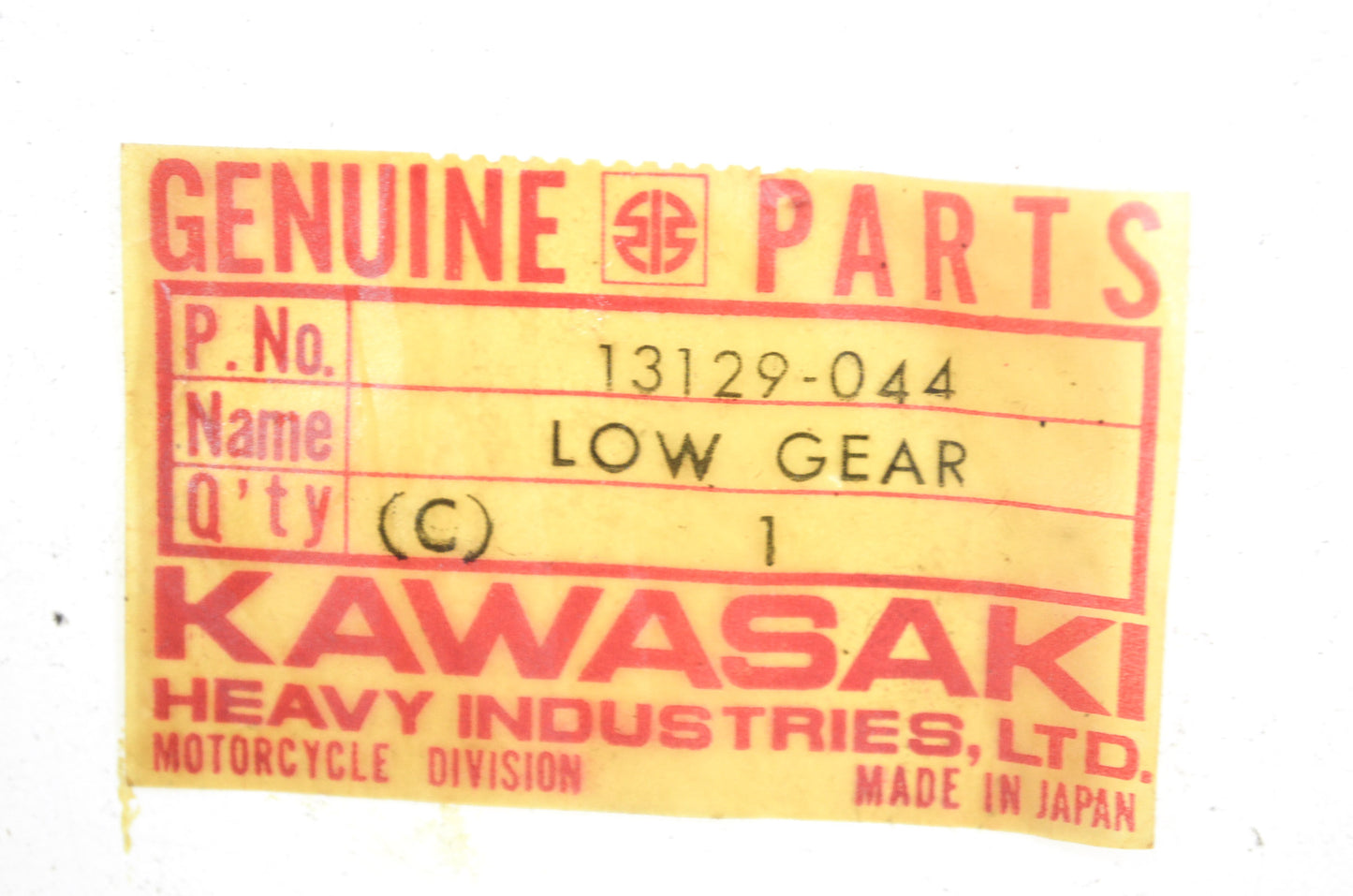 OEM Kawasaki 13129-044 Output Shaft Low Gear NOS