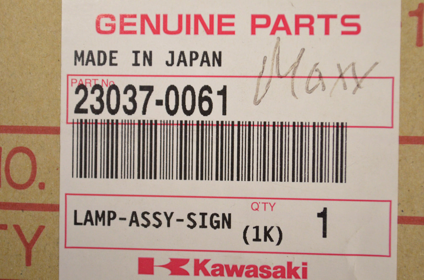 OEM Kawasaki 23037-0061 Right Rear Signal Lamp Assembly NOS