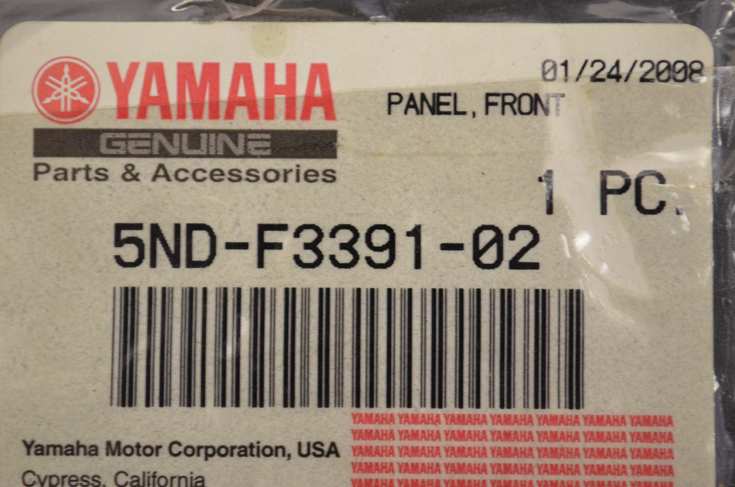 OEM Yamaha 5ND-F3391-02-00 Front Panel NOS