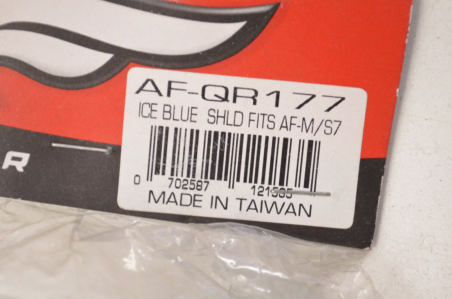 Ice Blue Mirror Screen Helmet Shield NOS