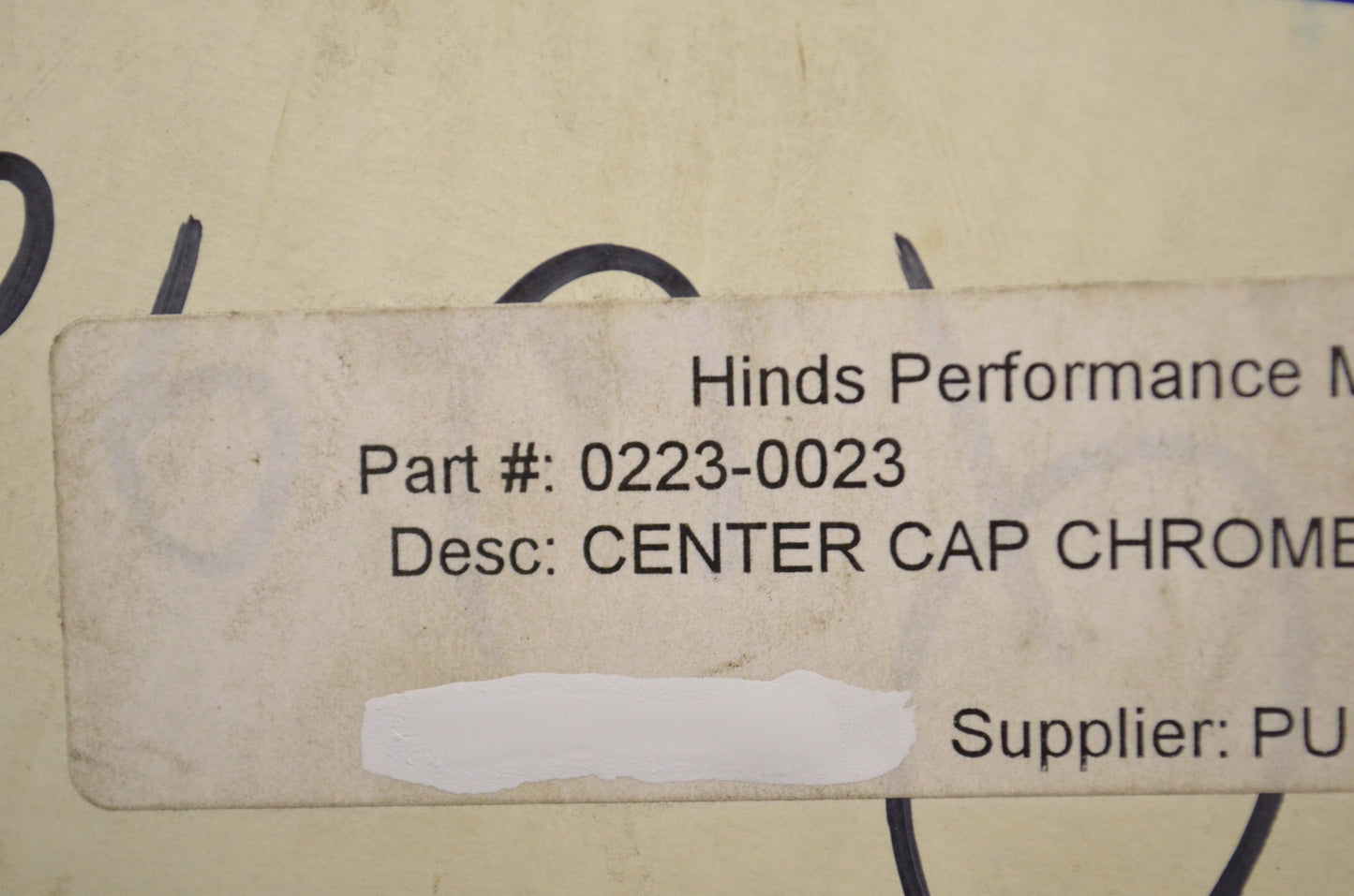 New AMS Chrome Center Cap NOS
