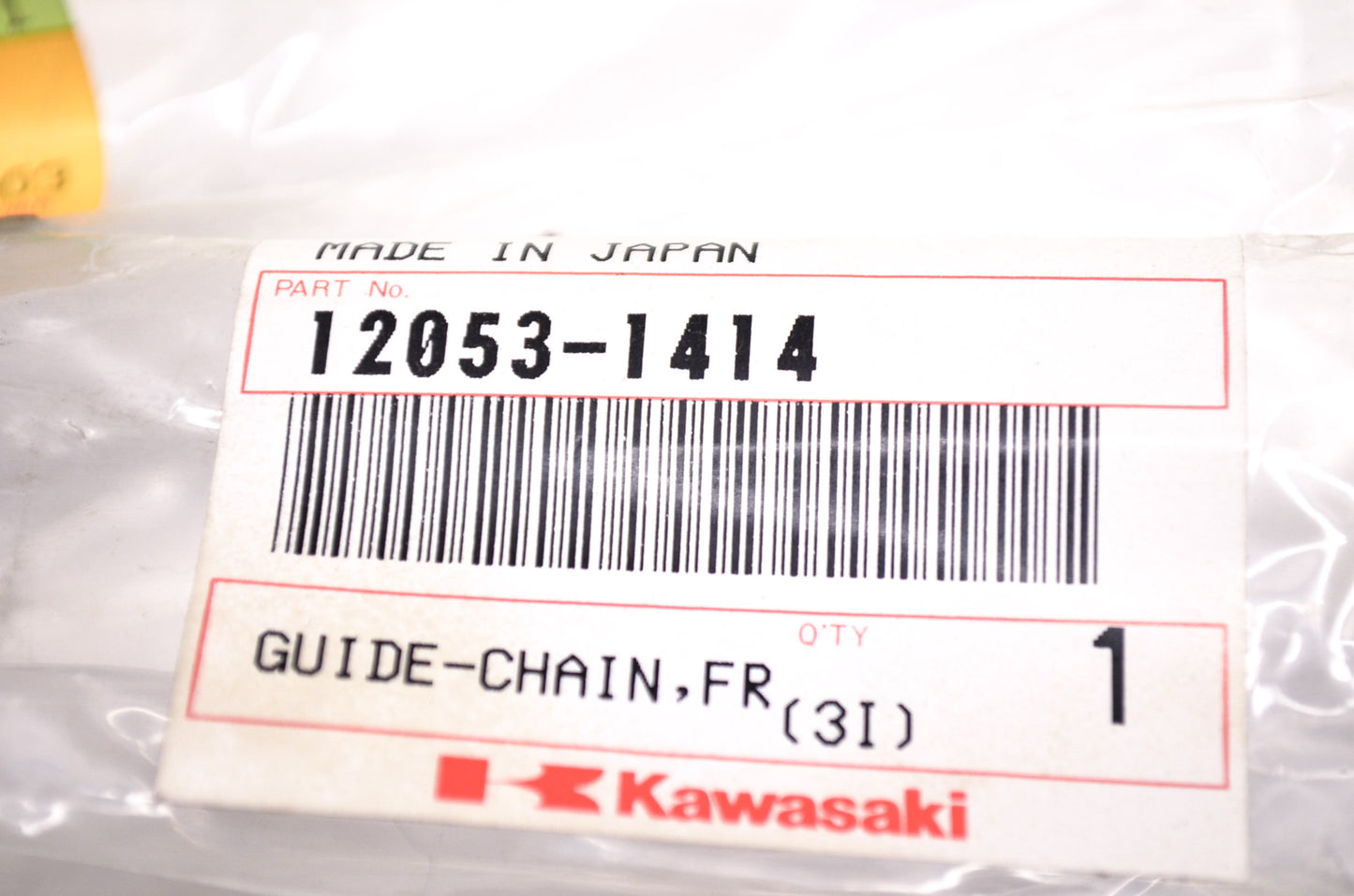 OEM Kawasaki 12053-1414 Front Chain Guide NOS