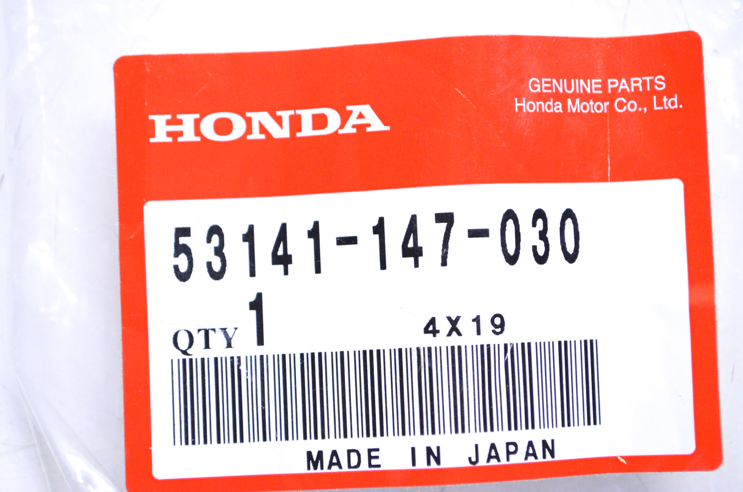 OEM Honda 53141-147-030 Throttle Grip Pipe NOS