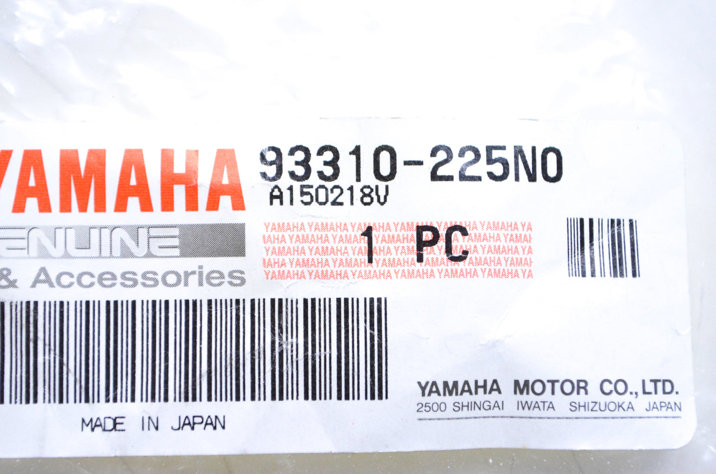 OEM Yamaha 93310-225N0-00 Cylinder Bearing #10 NOS
