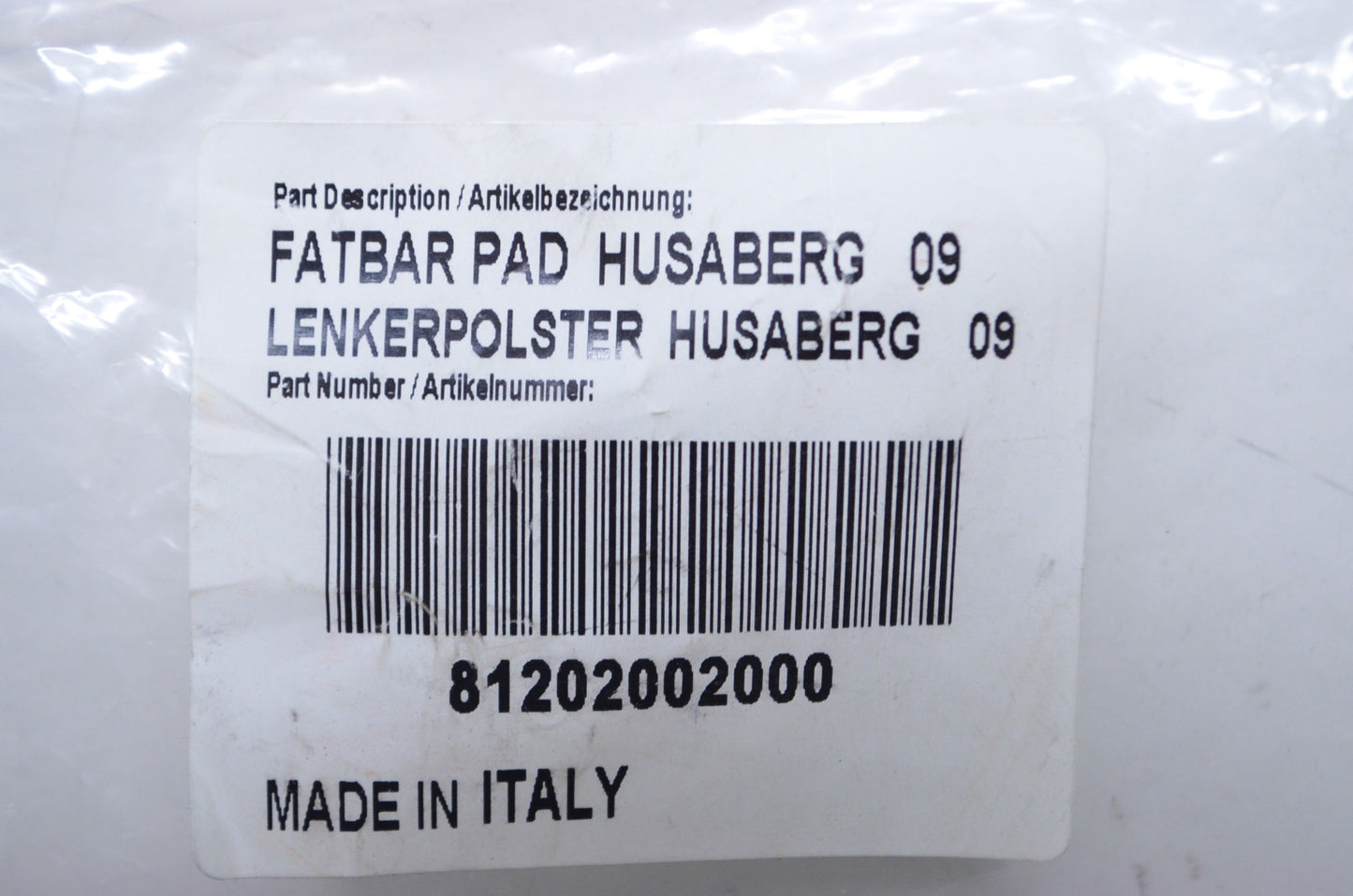 New Husaberg 09 Fatbar Pad NOS