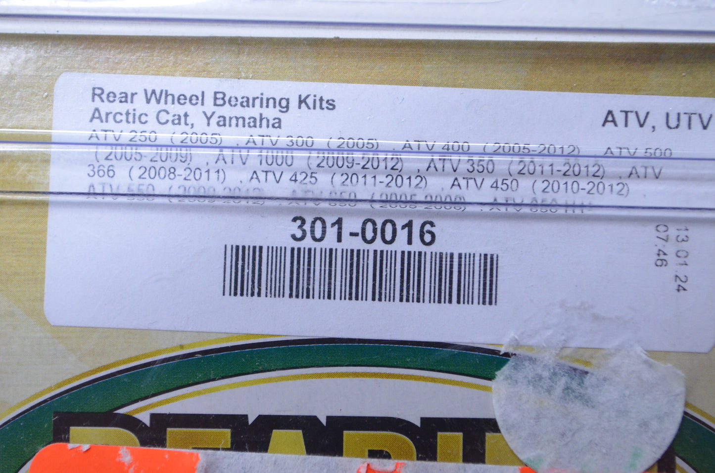 Bearing Connections 301-0016 Arctic Cat and Yamaha Rear Wheel Bearing Kit NOS