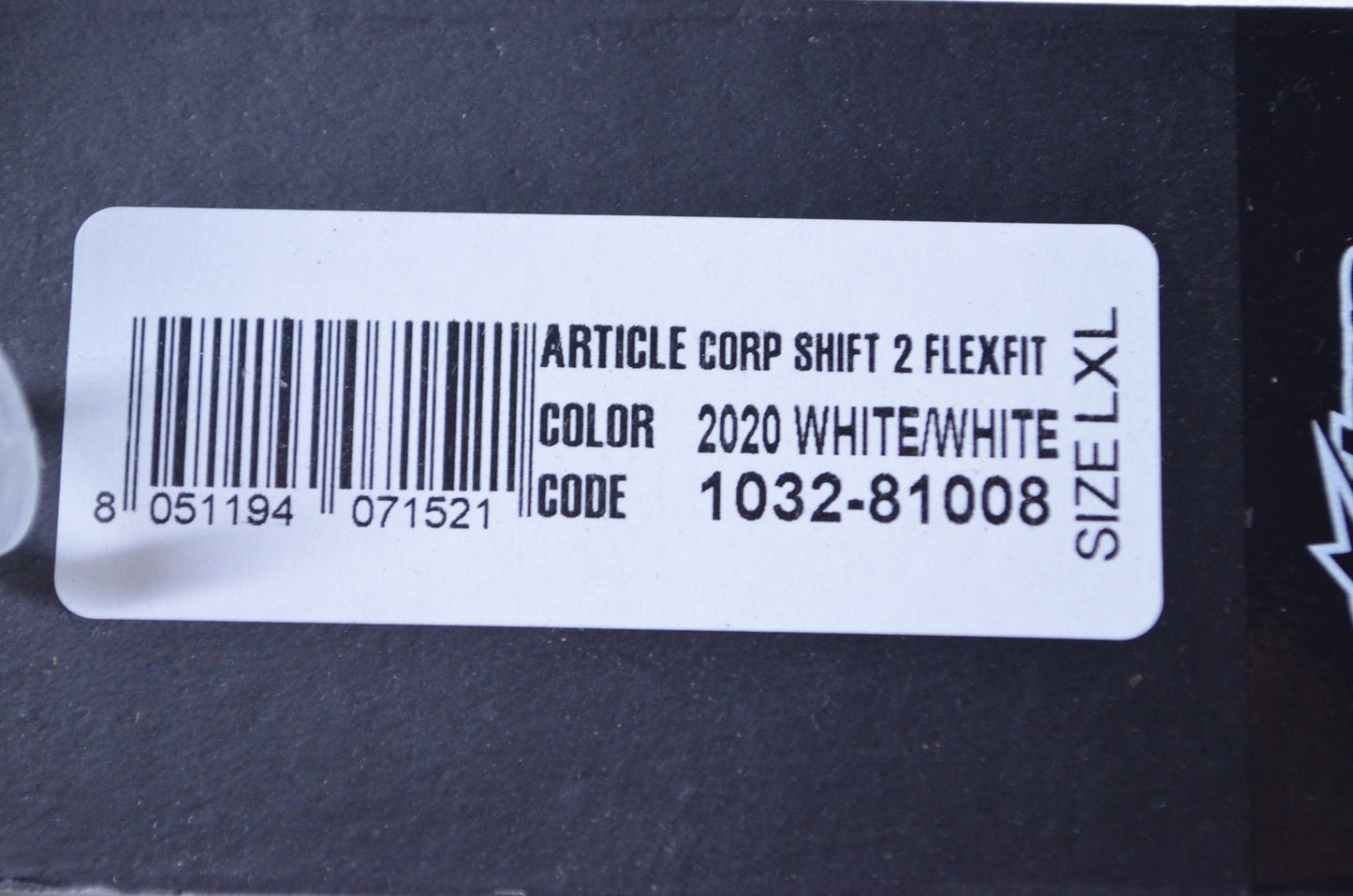 XL White/White Corp Shift Hat NOS