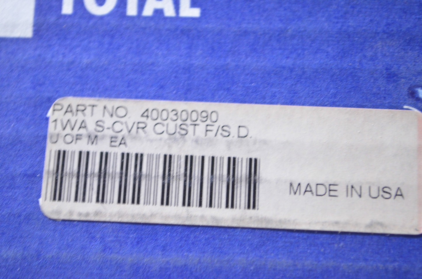 Parts Unlimited 40030090 Custom Fit Snowmobile Cover NOS