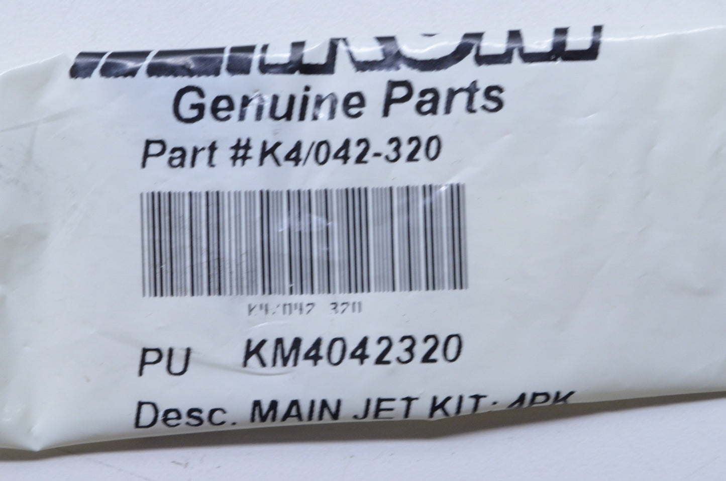 New Mikuni 320 Main Jet QTY 4 NOS