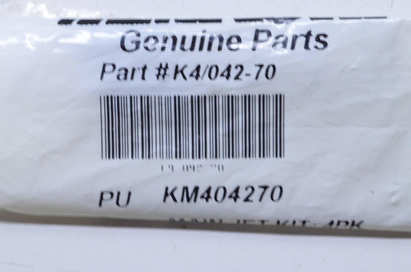 Mikuni KM404270, K4/042-70 70 Main Jet Qty 6 NOS