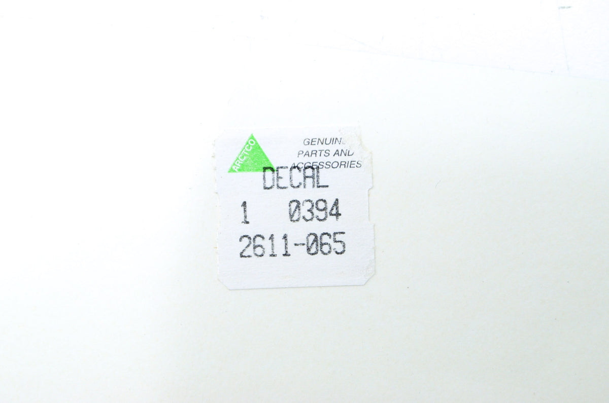 OEM Arctic Cat 2611-065 Left Hand Tunnel Decal NOS